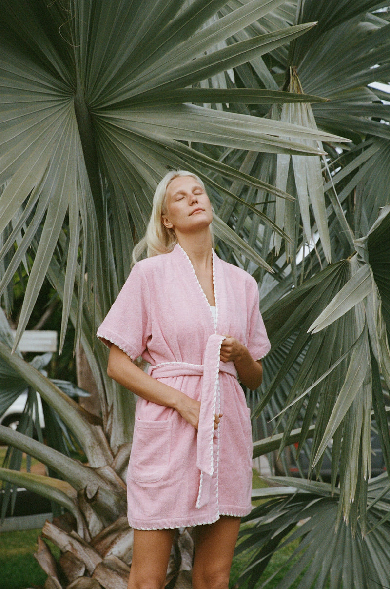 TERRY TOWELLING - ABITO ROBE - ROSSA TERRY-TOWELLING TERRY TOWELLING - ABITO ROBE - ROSSA TERRY-TOWELLING