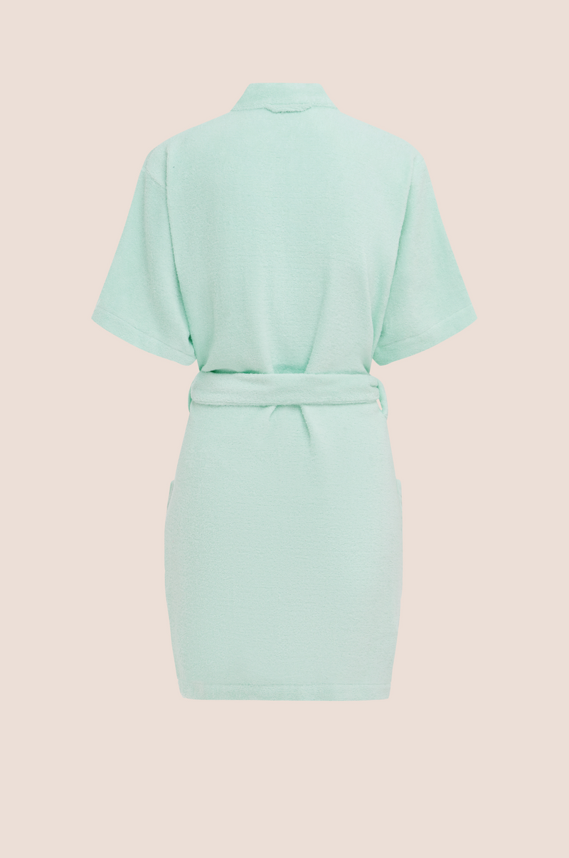 TERRY TOWELLING - ABITO ROBE - LIGHT BLUE – TERRY-TOWELLING