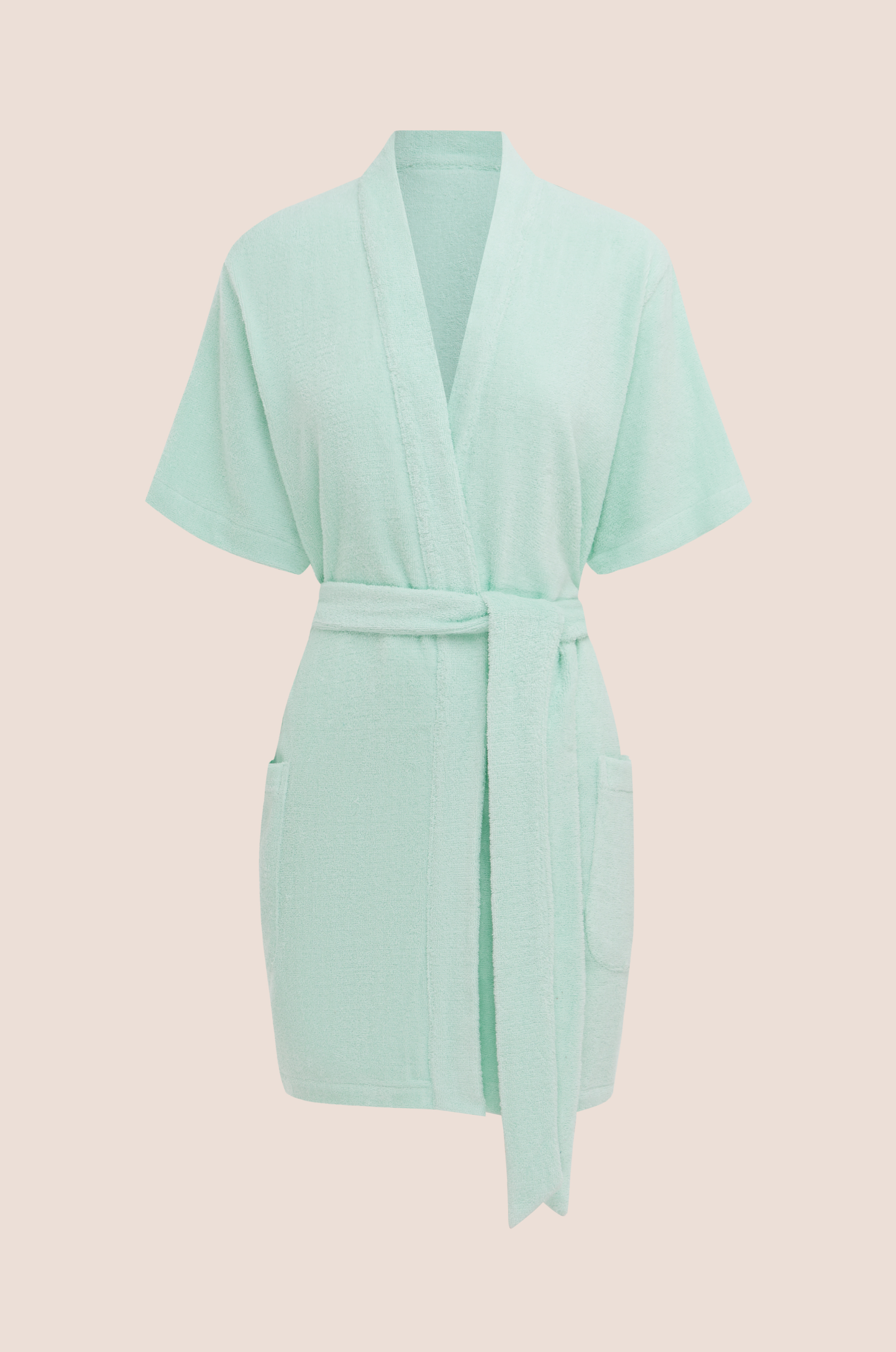 TERRY TOWELLING - ABITO ROBE - LIGHT BLUE – TERRY-TOWELLING
