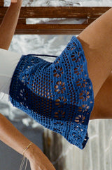 BONITO CROCHET SKIRT - COBALT