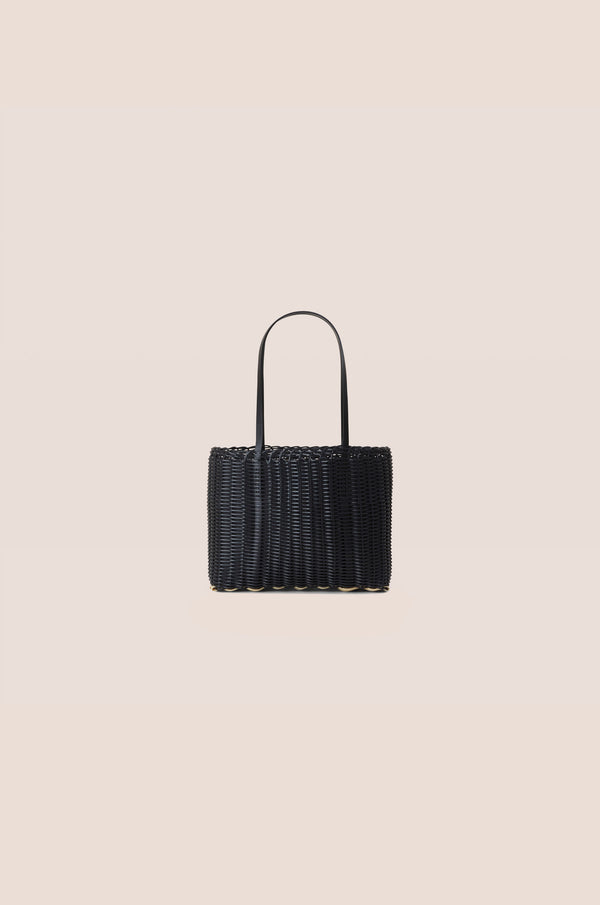 Palorosa ~  Leather Tote Mini, Black