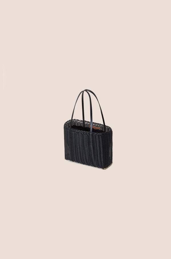 Palorosa ~  Leather Tote Mini, Black