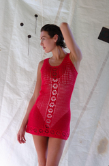 POOLSIDE DRESS - ROSSO