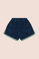 ESTATE SHORT - NAUTICA,  VERDE CROCHET SCALLOPING