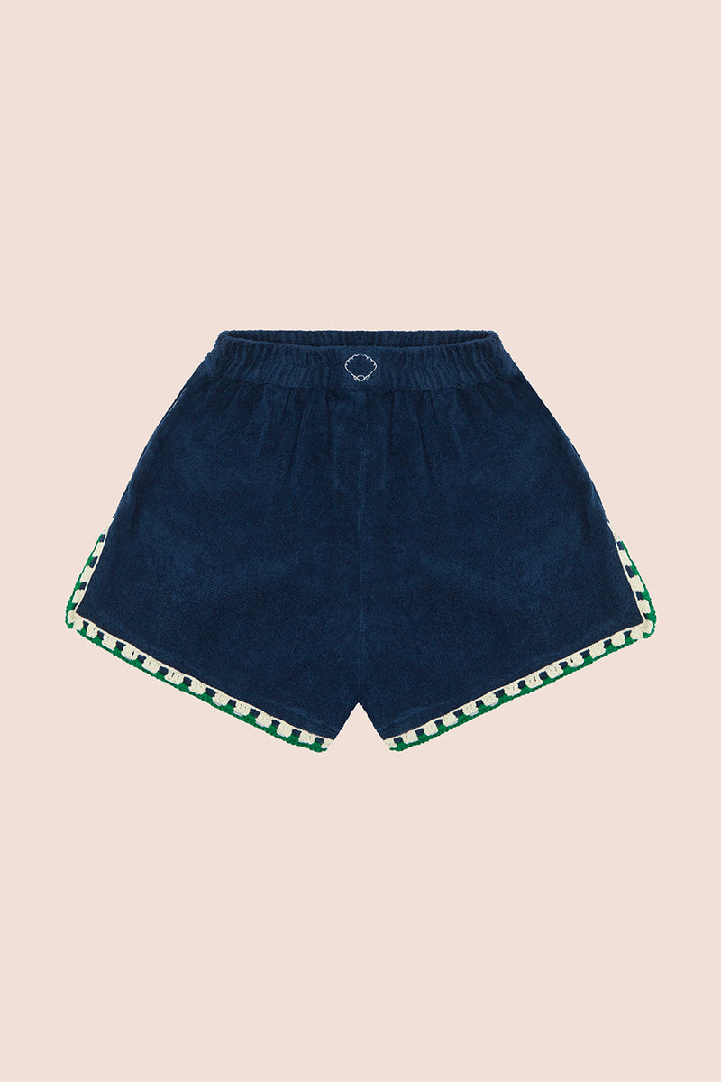 ESTATE SHORT - NAUTICA,  VERDE CROCHET SCALLOPING