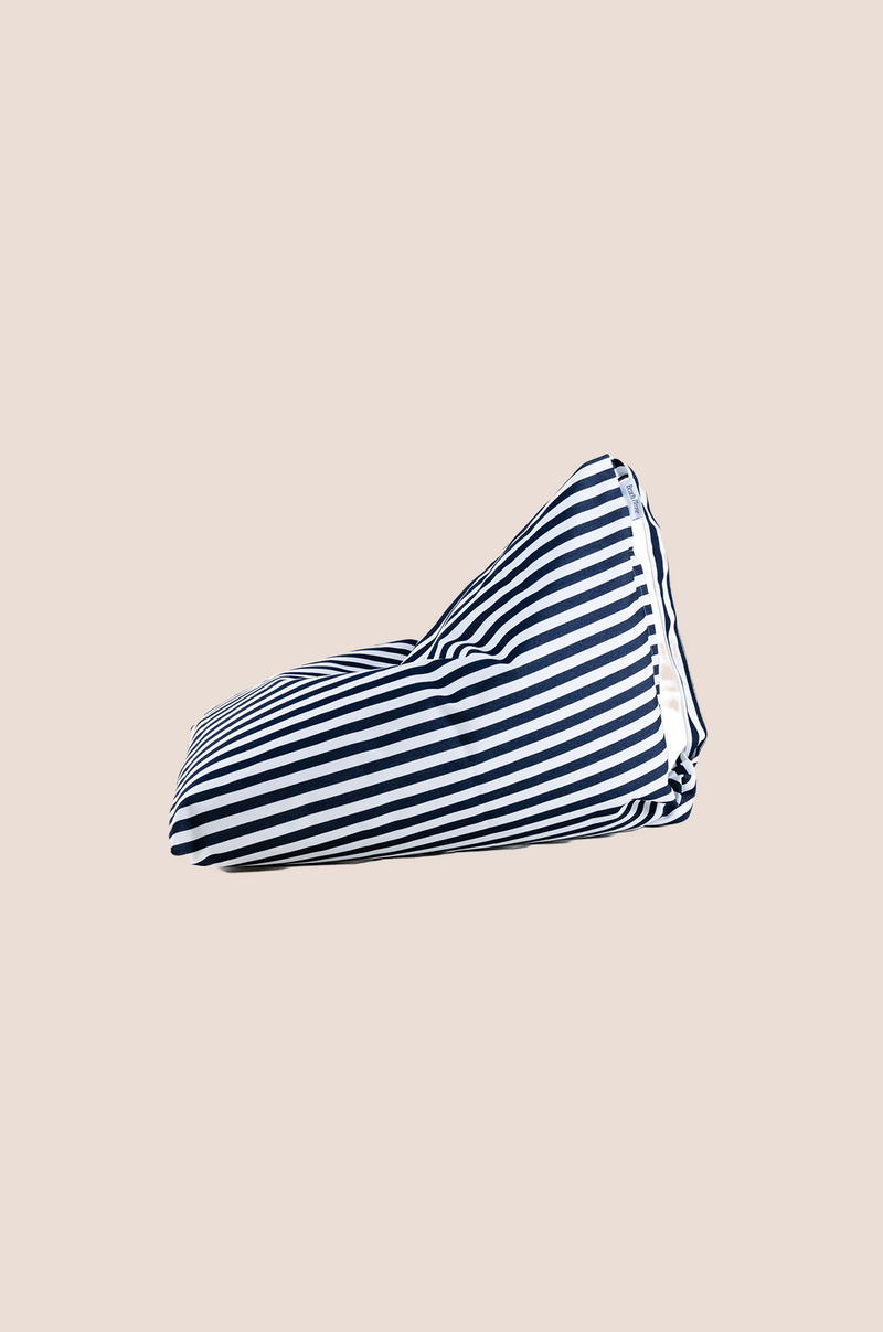 Beach Cushion ~ Navy & White