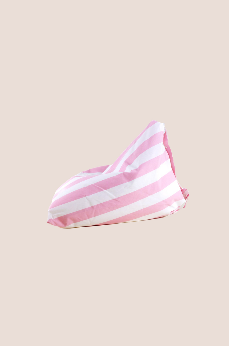 Beach Cushion ~ Pink & White