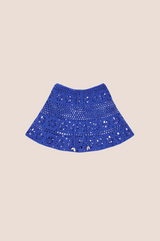 BONITO CROCHET SKIRT - COBALT