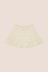 BONITO CROCHET SKIRT - CREAM