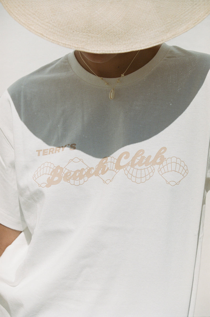 BEACH CLUB TEE - BIANCO