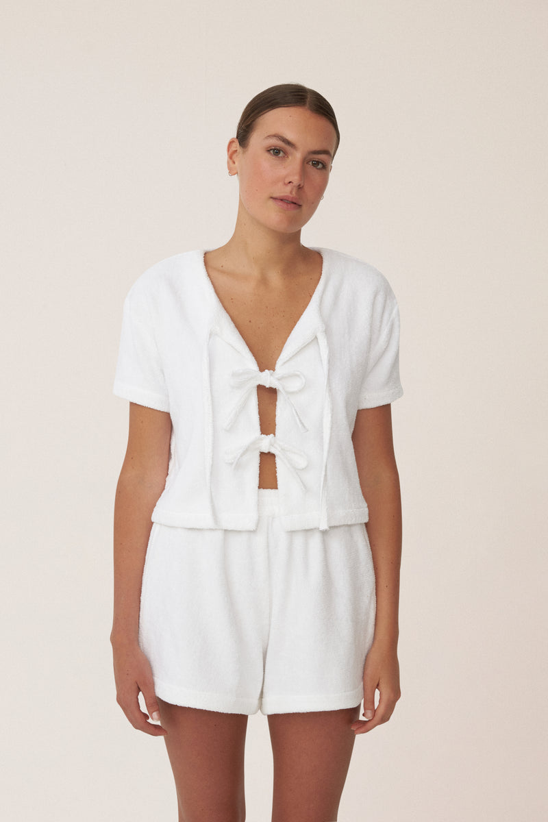 TIE TOP - BIANCO