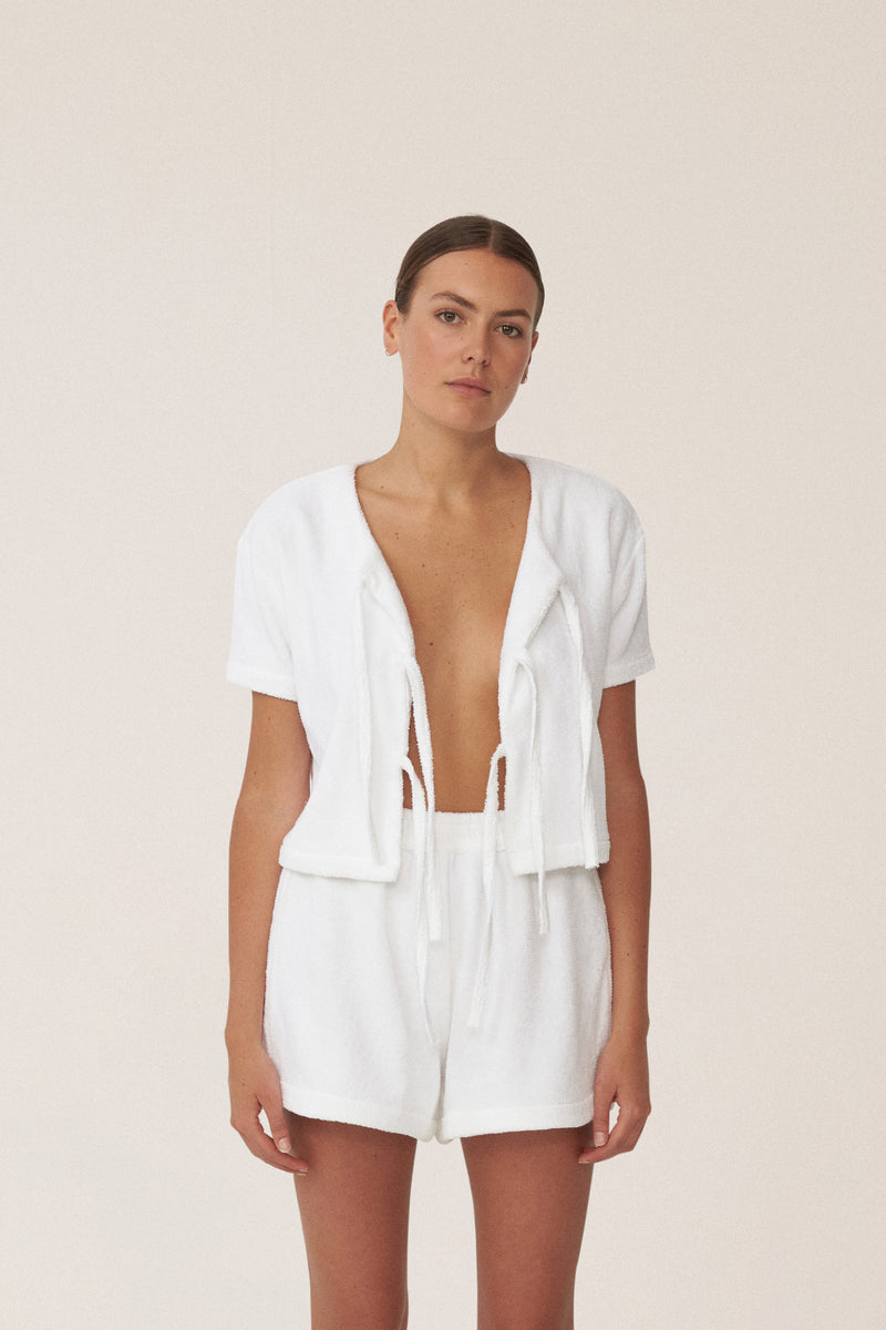 TIE TOP - BIANCO