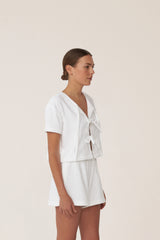 TIE TOP - BIANCO