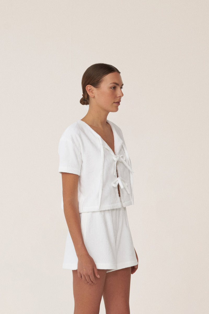 TIE TOP - BIANCO