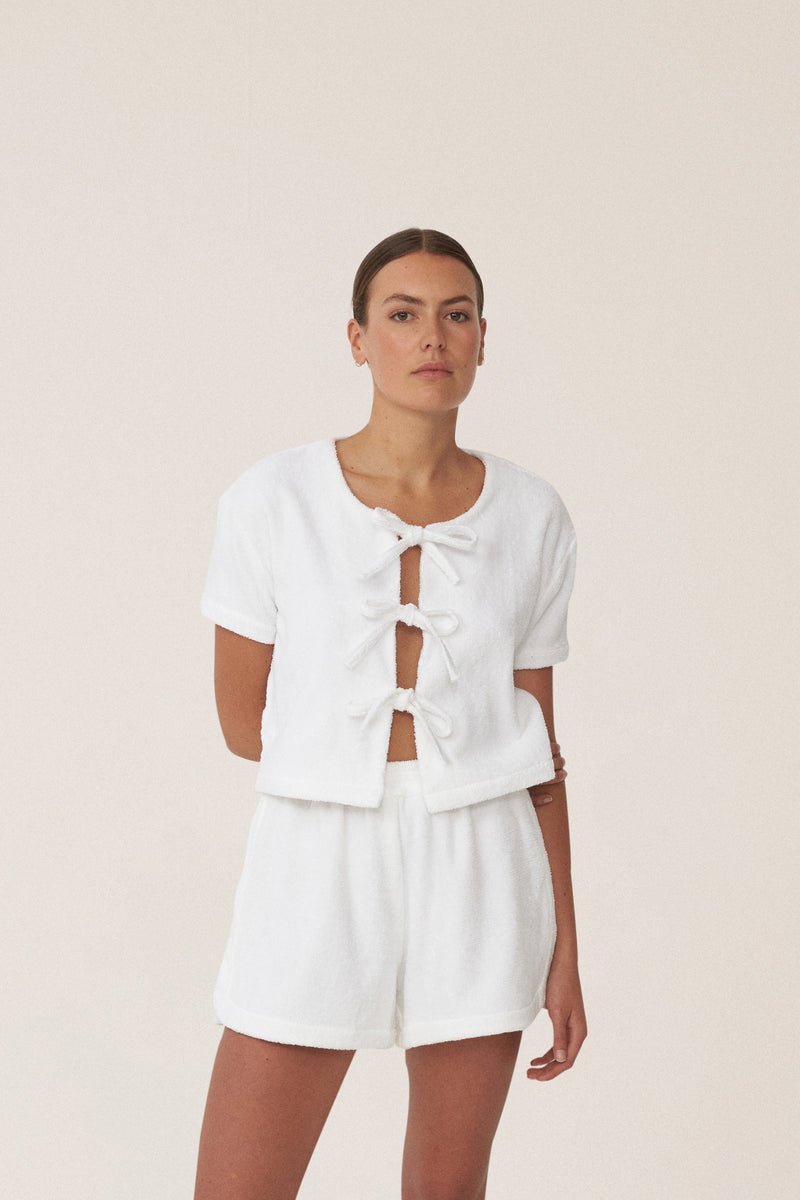 TIE TOP - BIANCO