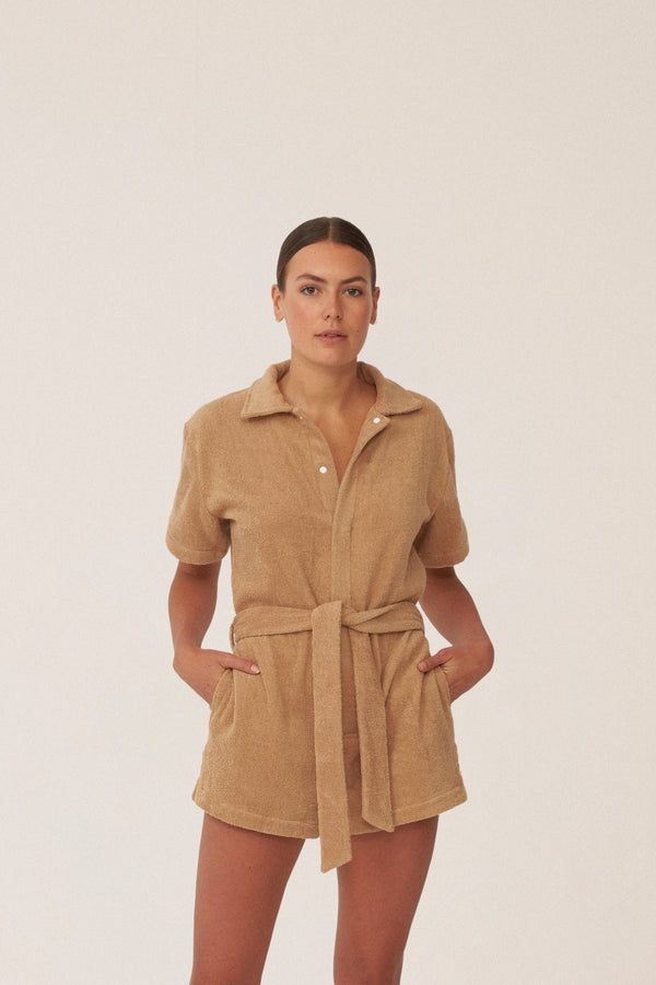 IL PAREO JUMPSUIT - TAN