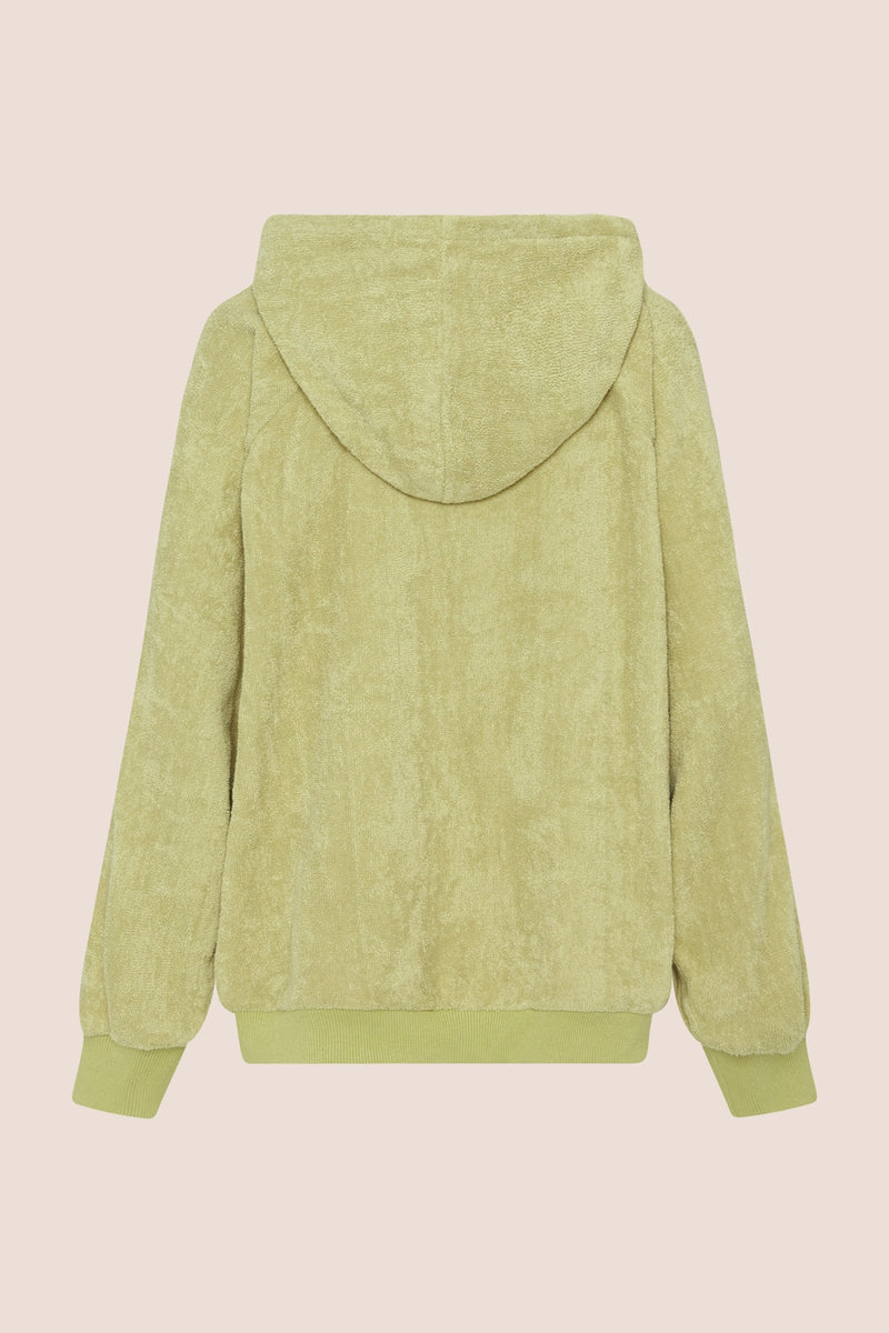 TERRY CHICO HOODIE - PISTACHIO