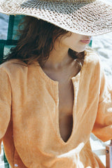 ESTATE PONCHO - MANDARIN